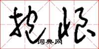 刘少英抱恨草书怎么写