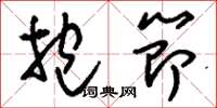 刘少英抱节草书怎么写
