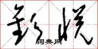 刘少英钦悦草书怎么写