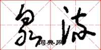 刘少英泉流草书怎么写