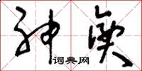 刘少英神兴草书怎么写