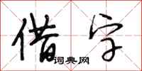 段相林借字行书怎么写