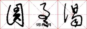 刘少英圆通偈草书怎么写