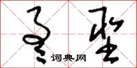 刘少英通圣草书怎么写