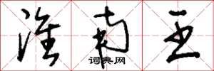 刘少英淮南王草书怎么写