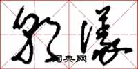 刘少英朝仪草书怎么写
