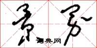 刘少英景界草书怎么写