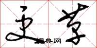 刘少英更革草书怎么写