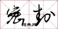 朱锡荣密封草书怎么写