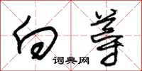 朱锡荣向导草书怎么写