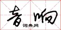 朱锡荣音响草书怎么写