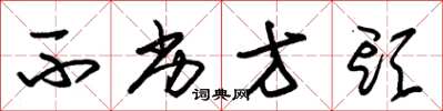 朱锡荣不劣方头草书怎么写