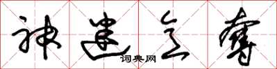 朱锡荣神迷意夺草书怎么写