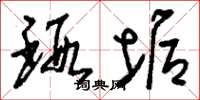 刘少英瑕垢草书怎么写