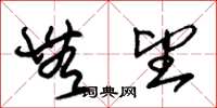 朱锡荣无望草书怎么写