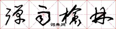 朱锡荣弹雨枪林草书怎么写