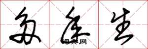 朱锡荣多年生草书怎么写