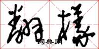 刘少英翻样草书怎么写