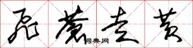 朱锡荣飞苍走黄草书怎么写