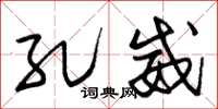 朱锡荣孔威草书怎么写