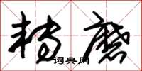 朱锡荣转磨草书怎么写