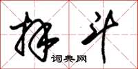 朱锡荣拜斗草书怎么写