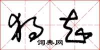 朱锡荣独知草书怎么写