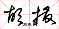 朱锡荣胡拨草书怎么写