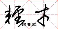 朱锡荣轻才草书怎么写