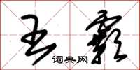 朱锡荣王霸草书怎么写