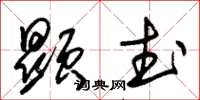 朱锡荣显武草书怎么写