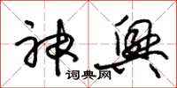 朱锡荣神兴草书怎么写