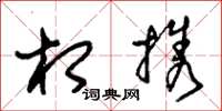 朱锡荣相携草书怎么写