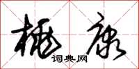 朱锡荣桃康草书怎么写
