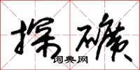朱锡荣探矿草书怎么写