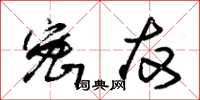 朱锡荣密友草书怎么写