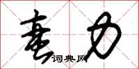 朱锡荣蛮力草书怎么写