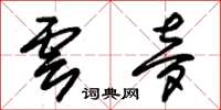 朱锡荣云梦草书怎么写