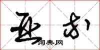 朱锡荣亚等草书怎么写