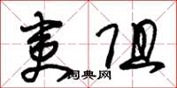 朱锡荣夷阻草书怎么写