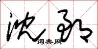 朱锡荣沈郎草书怎么写