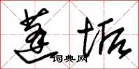 朱锡荣蓬垢草书怎么写