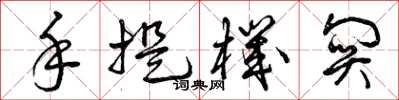 曾庆福手提机关草书怎么写