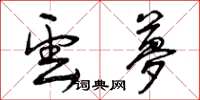 曾庆福云梦草书怎么写