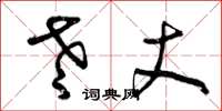 曾庆福老丈草书怎么写