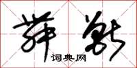朱锡荣舞兽草书怎么写