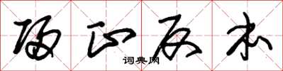朱锡荣归正反本草书怎么写