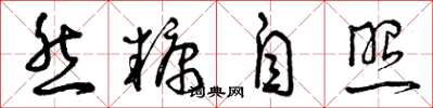 曾庆福然糠自照草书怎么写
