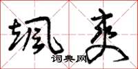 曾庆福颯爽草书怎么写