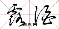 曾庆福露酒草书怎么写